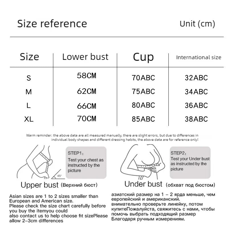 Women's underwear: detachable shoulder strap underwear, anti-slip strapless bra, cinched breasts, and wraparound bra