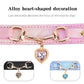 Shiny Rhinestone Pet Collar Love Jewelry Dog Collar Comfortable Leather Dog Adjustable Collar