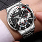 Fashion Men's Watches: Stainless Steel Band Analog Quartz Wristwatch