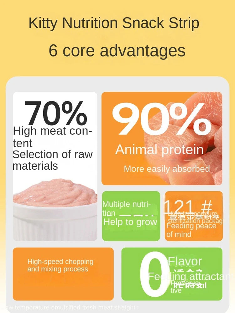 Cat snacks cat strips 15g into