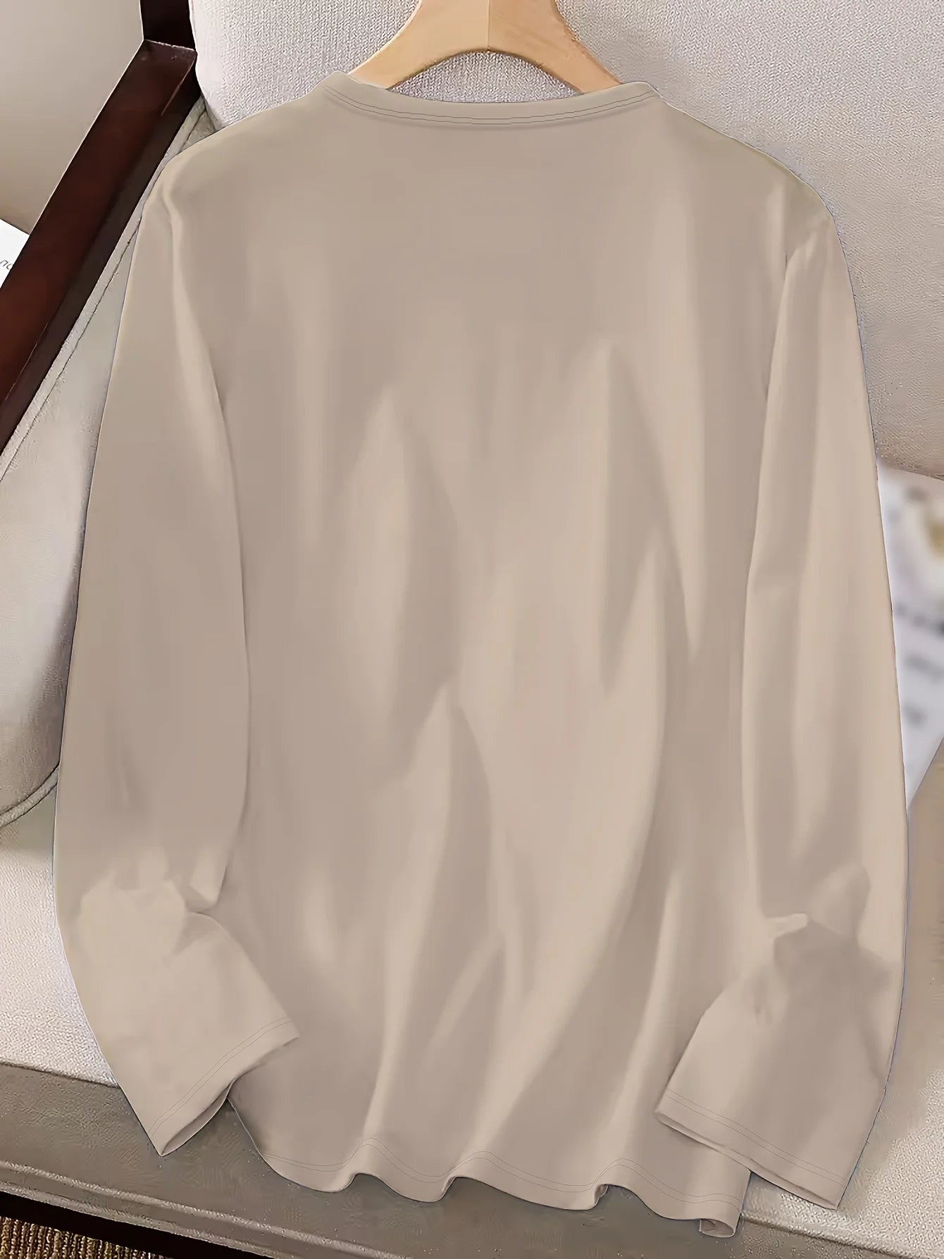 Women’s Cotton Printed Long‑Sleeve Top