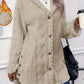 Women’s Thick Plush Hooded Cardigan