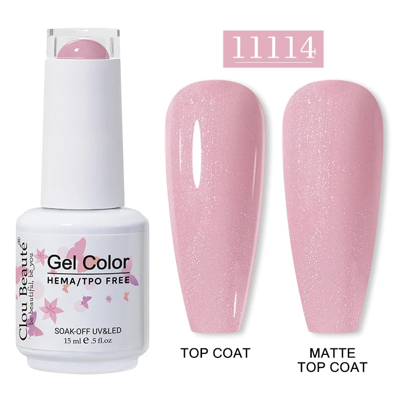 Clou Beaute 15ml HEMA/TPO-Free UV Gel Polish (Classic Red Collection)