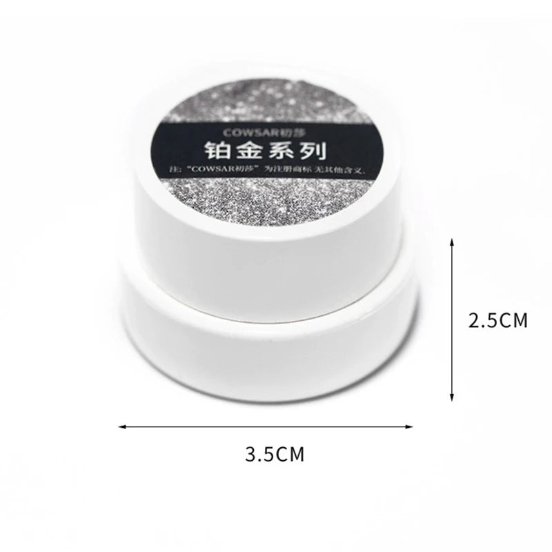 High Density Glitter Platinum Line Art UV Gel (5g)