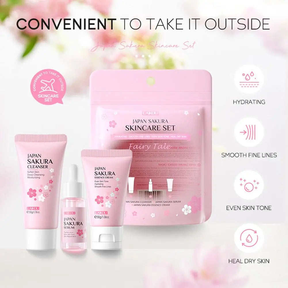 Sakura 6-Piece Travel Skin Care Set