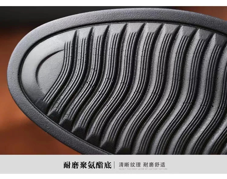 Men'S Leather Shoes New Black