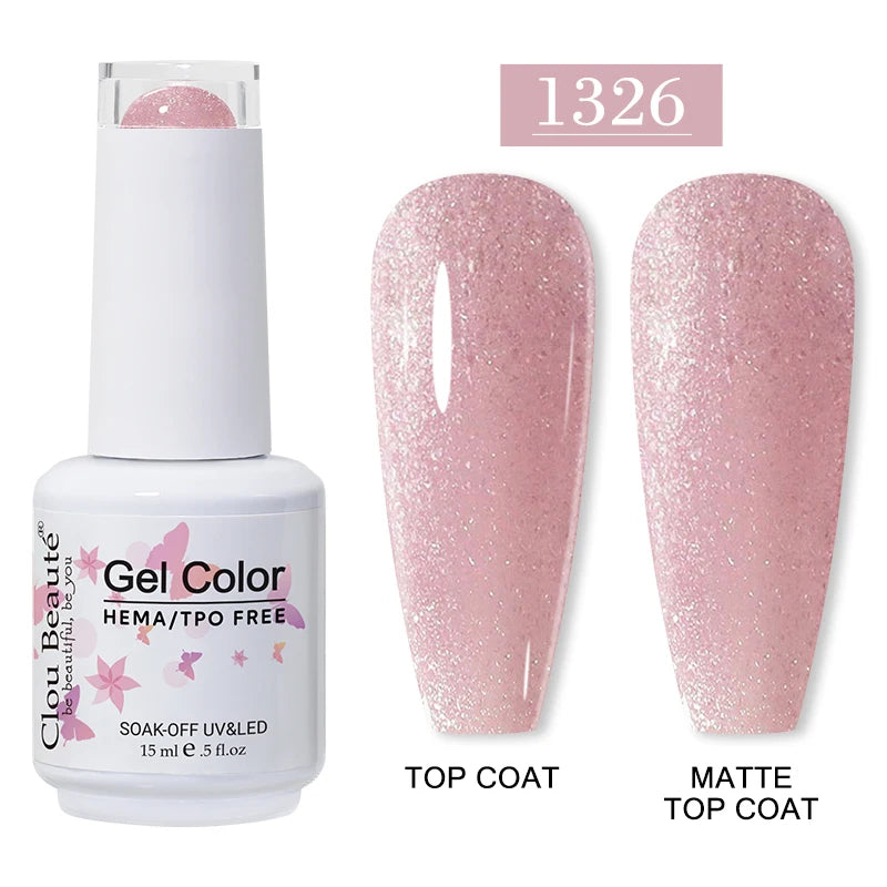 Clou Beaute 15ml HEMA/TPO-Free UV Gel Polish (Classic Red Collection)