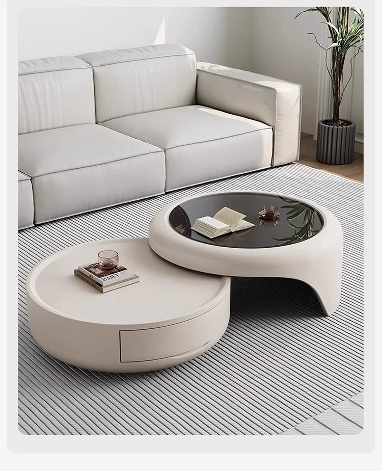 Luxury Modern Round Coffee Table – Minimalist Contemporary Design