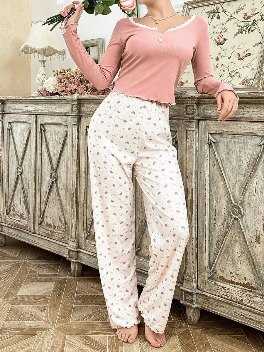 Cozy Nights Long‑Sleeve Pajama Set