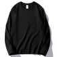 Women Leisure Cotton Long‑Sleeve Round‑Neck Top