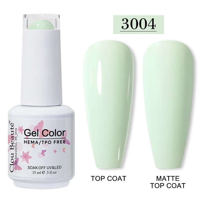 Clou Beaute 15ml HEMA/TPO-Free UV Gel Polish (Classic Red Collection)