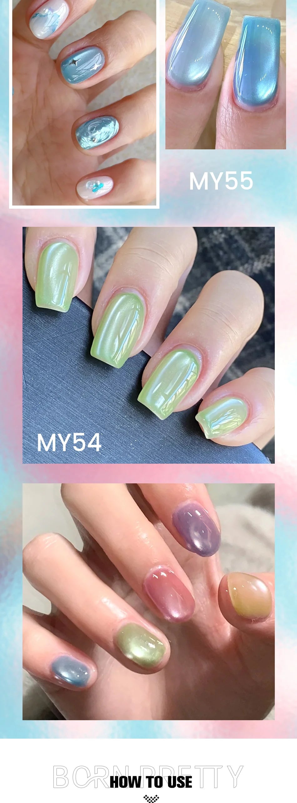 "Moonlight Cat Eye" Gel Manicure