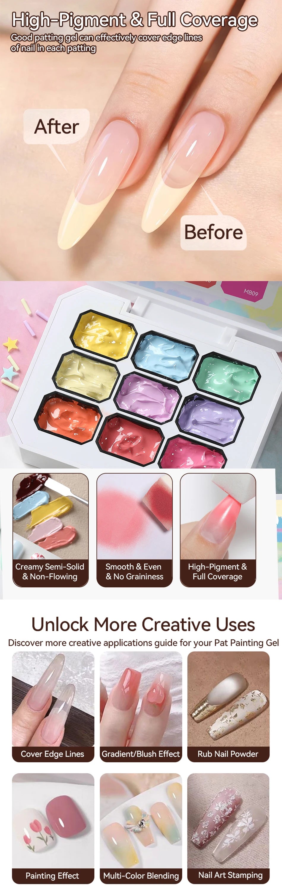 UR SUGAR Ombre/French Tip Gel Palette Set