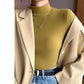 Women’s Slim Half‑Turtleneck Knitted Pullover Sweater