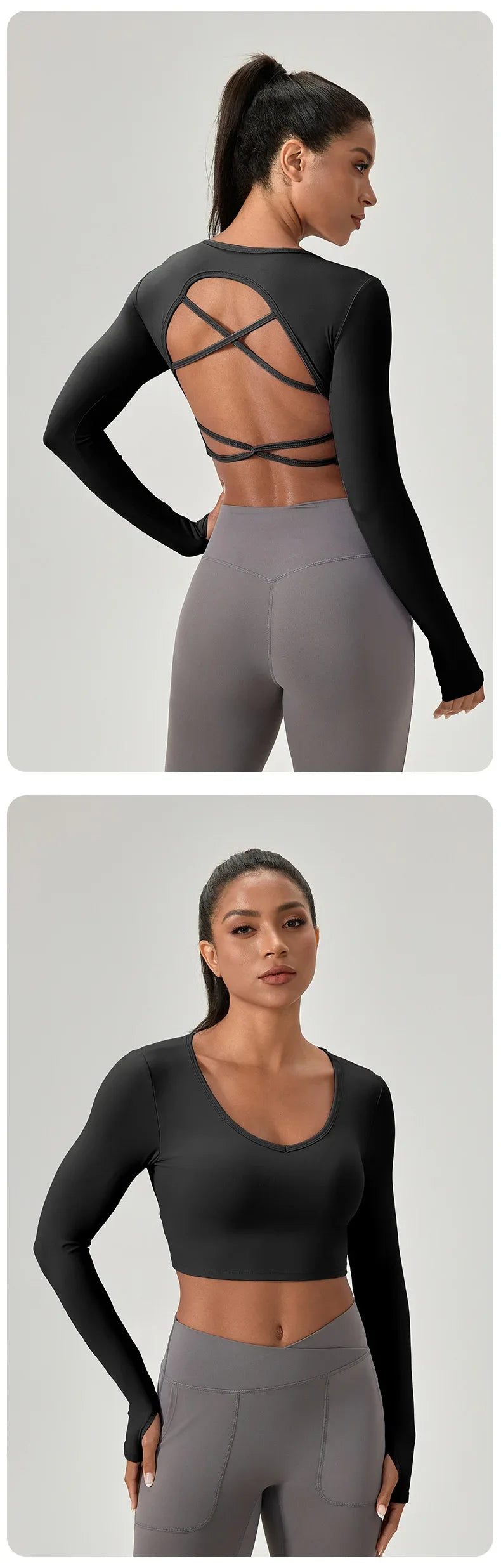 Active Form Long‑Sleeve Fitness Top