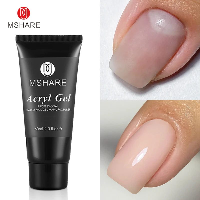 MSHARE 60g Hema-Free TPO Poly Nail Extension Gel
