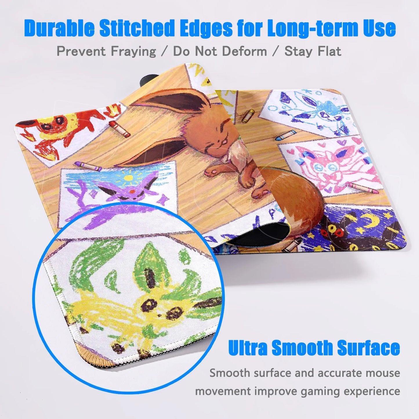 Kawaii Eevees Mouse Pad - Pokémon Office Gaming Desk Mat