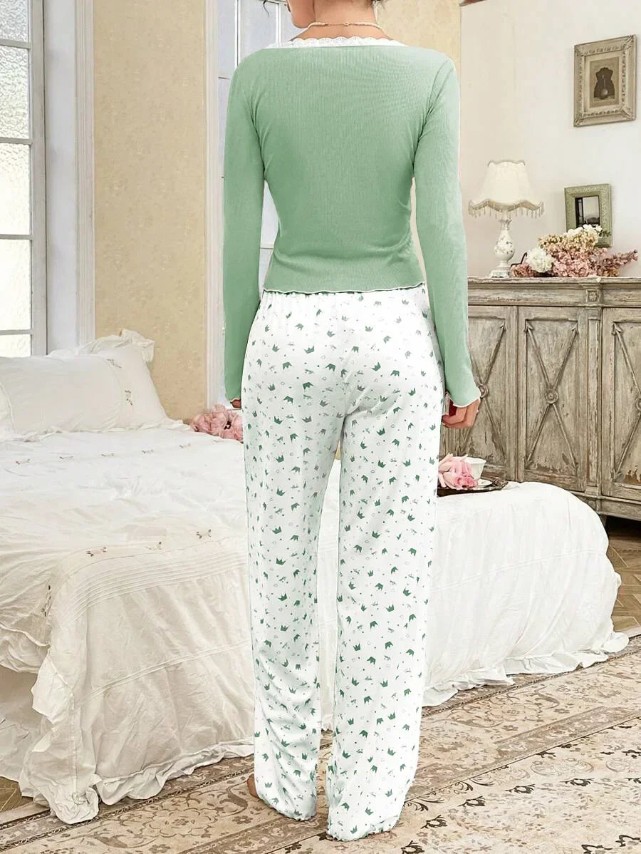 Cozy Nights Long‑Sleeve Pajama Set