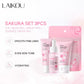 3pcs/set Sakura Skin Care Sets Face Cream Serum Eye Cream Face Beauty Products for Women Daily Moisturizing Skin Care Products