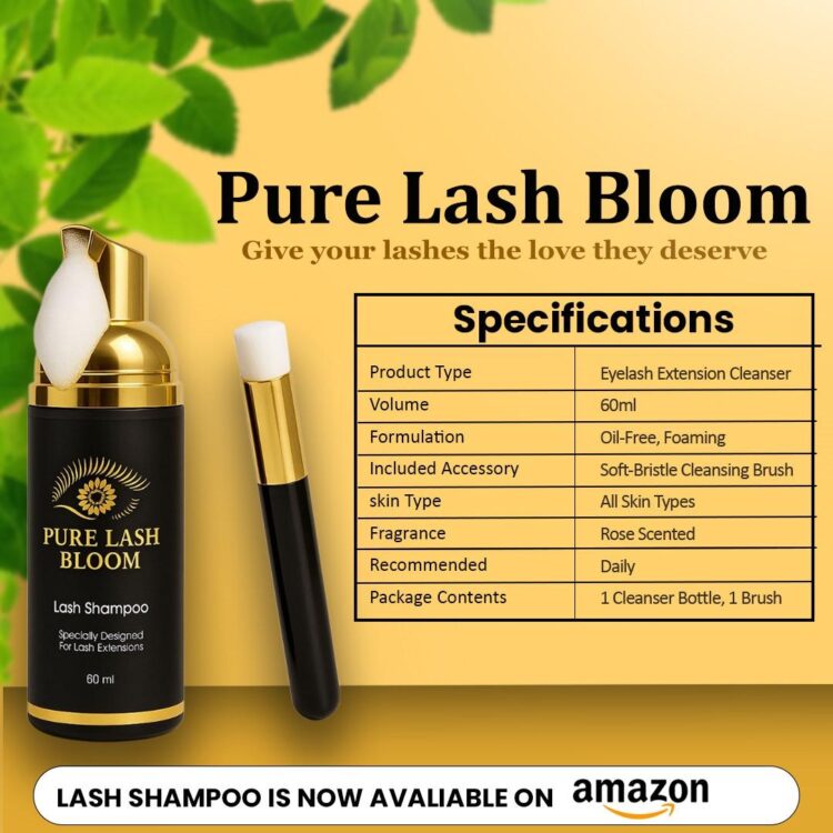 Eyelash Extension Shampoo 60ml with Brush