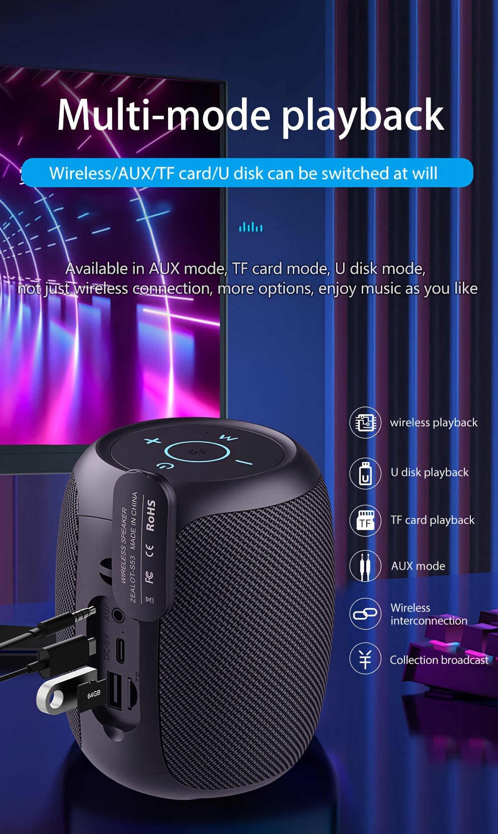 ZEALOT S53 10W Wireless