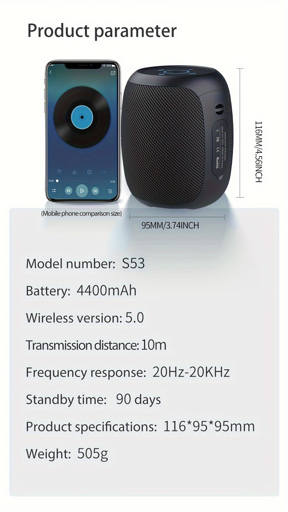 ZEALOT S53 10W Wireless